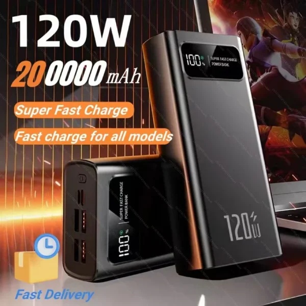 200000mAh Power Bank 120W